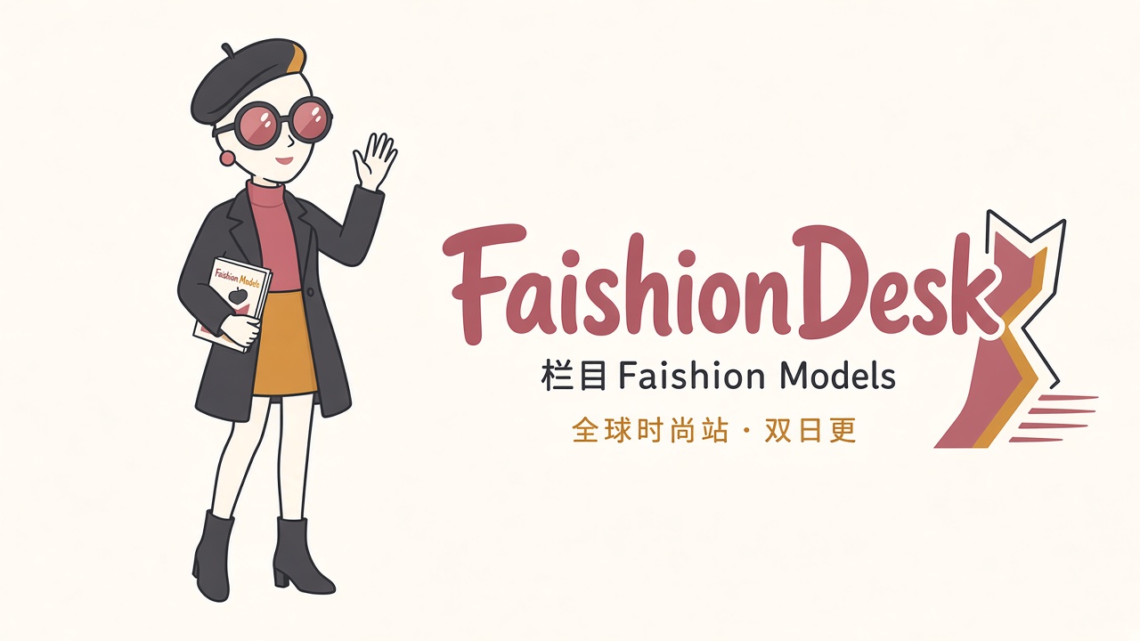 FaishionDesk poster: editorial fashion column visual